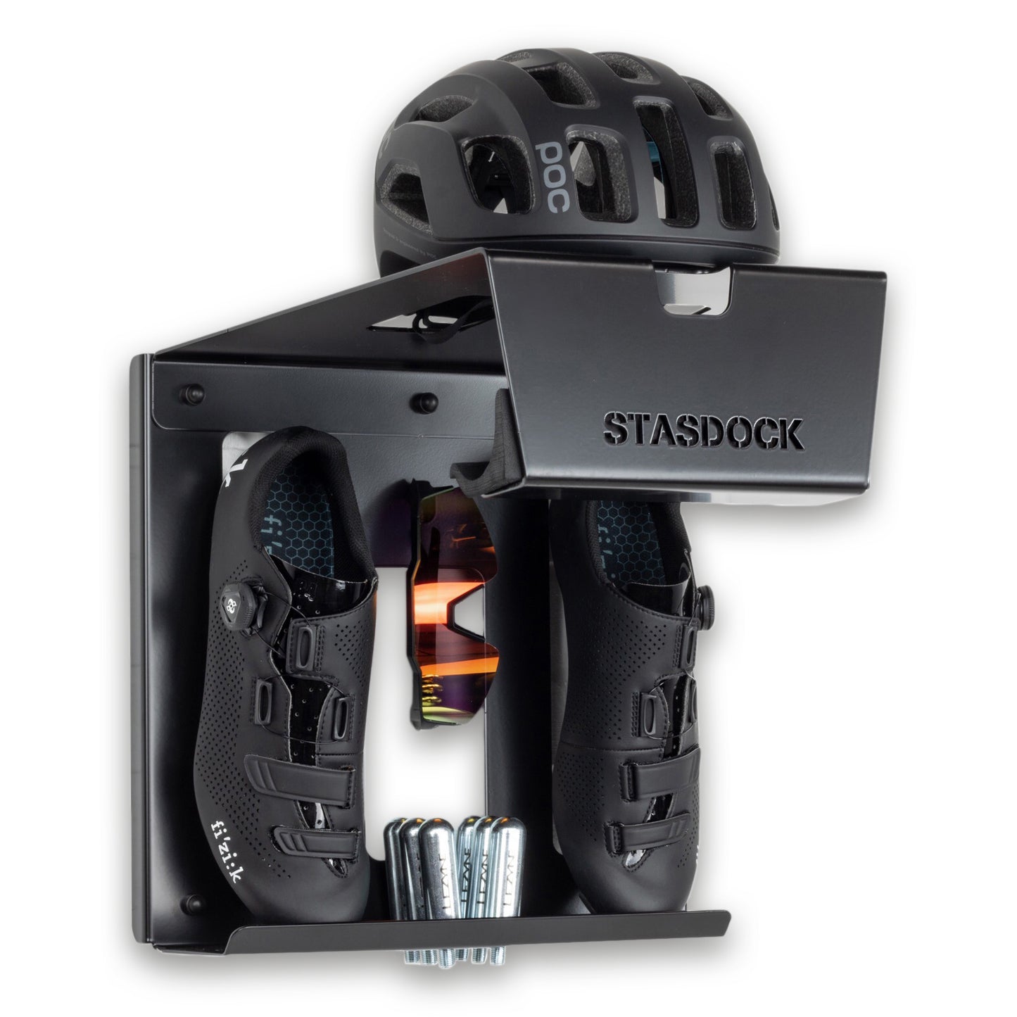 STASDOCK Fahrrad-Wandhalterung, Bike Wall Organizer - Schwarz