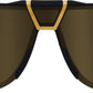 Brille Westcraft Soft Tact Black-Soft Gold Mirror Lens