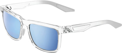 Brille Blake Polished Crystal Haze-HiPER Blue Multilayer Mirror Lens