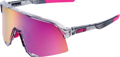 Brille S3 Polished Translucent Grey - Purple Multilayer Mirror Lens