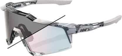 Brille Speedcraft Polished Translucent Grey - Rose Gold Photochromic Mirror