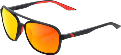 Brille Kasia Soft Tact Black-HiPER Red Multilayer Mirror Lens