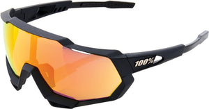 Brille Speedtrap Soft Tact Black-HiPER Red Multilayer Mirror Lens