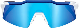 Brille Speedcraft SL Matte White/Metallic Blue-HiPER Blue Multilayer Mirror Lens