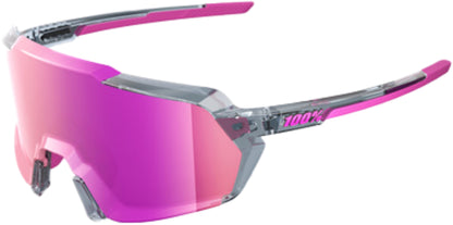 Brille Korbin - Polished Translucent Grey - Purple Multilayer Mirror Lens