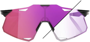 Brille Hypercraft - Gloss Black - Purple Mirror Photochromic Lens