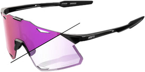 Brille Hypercraft - Gloss Black - Purple Mirror Photochromic Lens