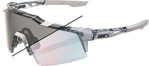 Brille Speedcraft SL - Polished Translucent Grey - Rose Gold Photochromic Mirror