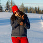 Heated Outdoor Mittens brown/black L