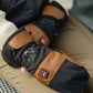 Heated Outdoor Mittens brown/black L