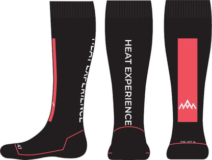 Heated Technical Socks red/black L