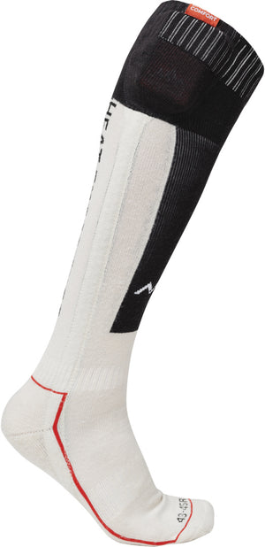 Heated Technical Socks w.batteries sand/black L