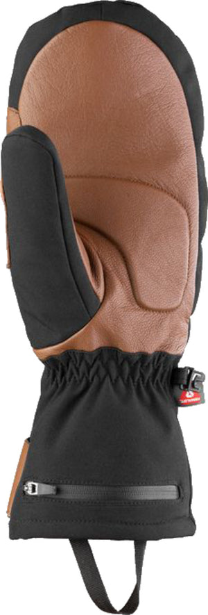 Heated Outdoor Mittens brown/black L