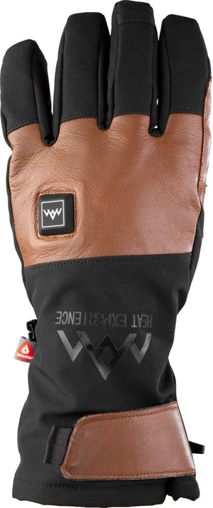 Heated Outdoor Gloves brown/black L
