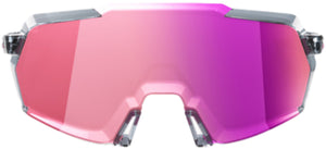 Brille Korbin - Polished Translucent Grey - Purple Multilayer Mirror Lens