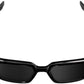 Brille Erba - Polished Black - Black Mirror Lens