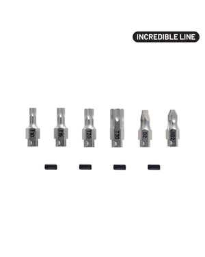 Incredible MixMatch Bits Torx, Flat, JIS - Package