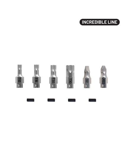 Incredible MixMatch Bits Torx, Flat, JIS - Package