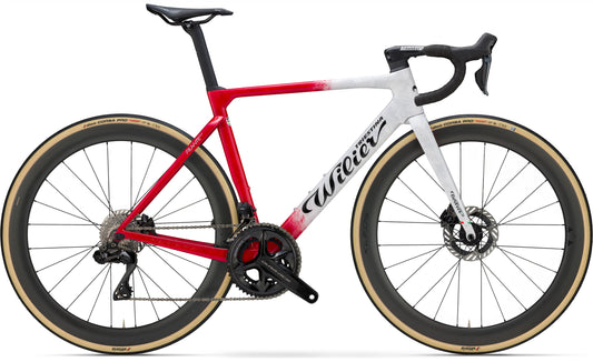 Wilier Rennrad Filante SLR, Ultegra Di2, Graphite White, Red - Glossy, Grösse XL
