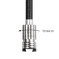 Screw on-Pull off bike pump hose