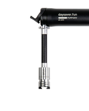 Screw on-Pull off bike pump hose