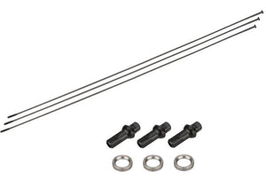 NEWMEN Sapim D-Light Straightpull schwarz Speichenset 284mm